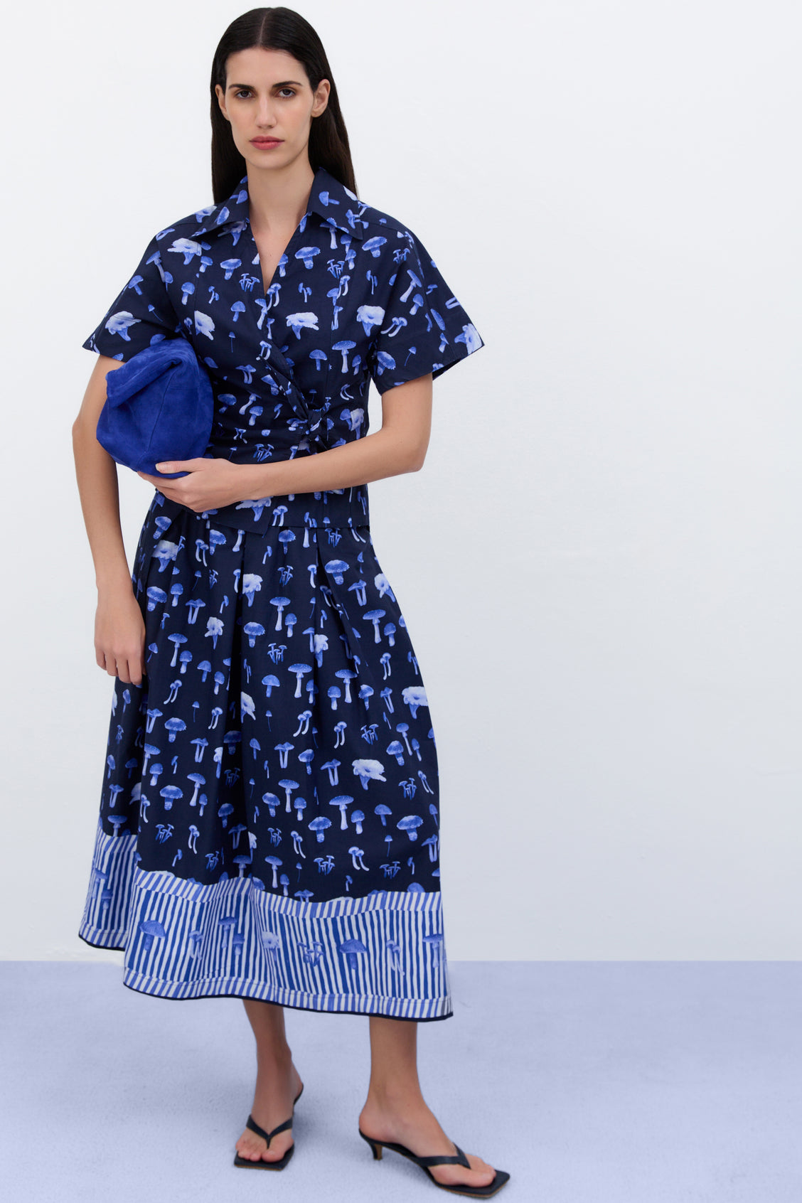 Anne Mushroom Blue Top