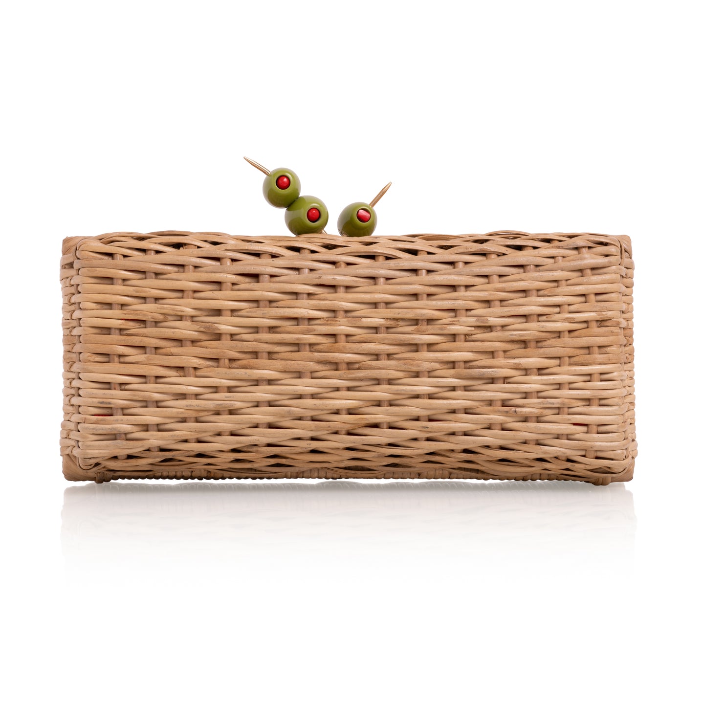 Dirty Martini Rattan Clutch