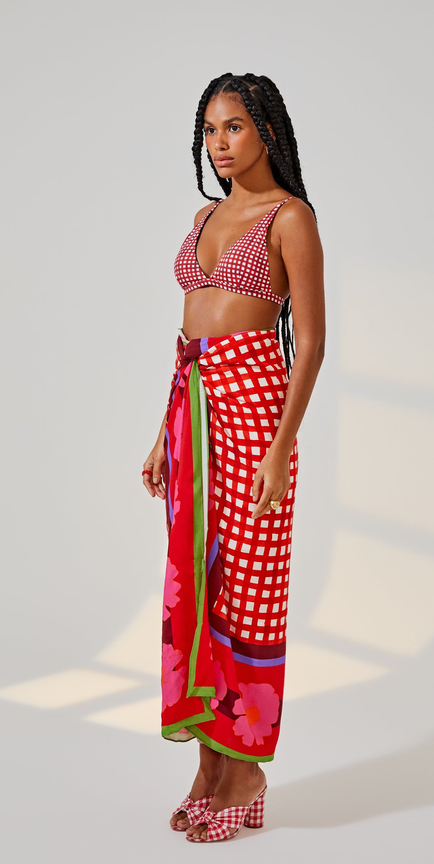 Floral Pop Red Paréo