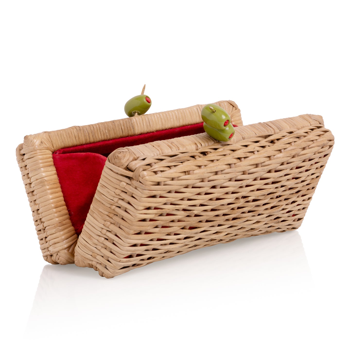 Dirty Martini Rattan Clutch