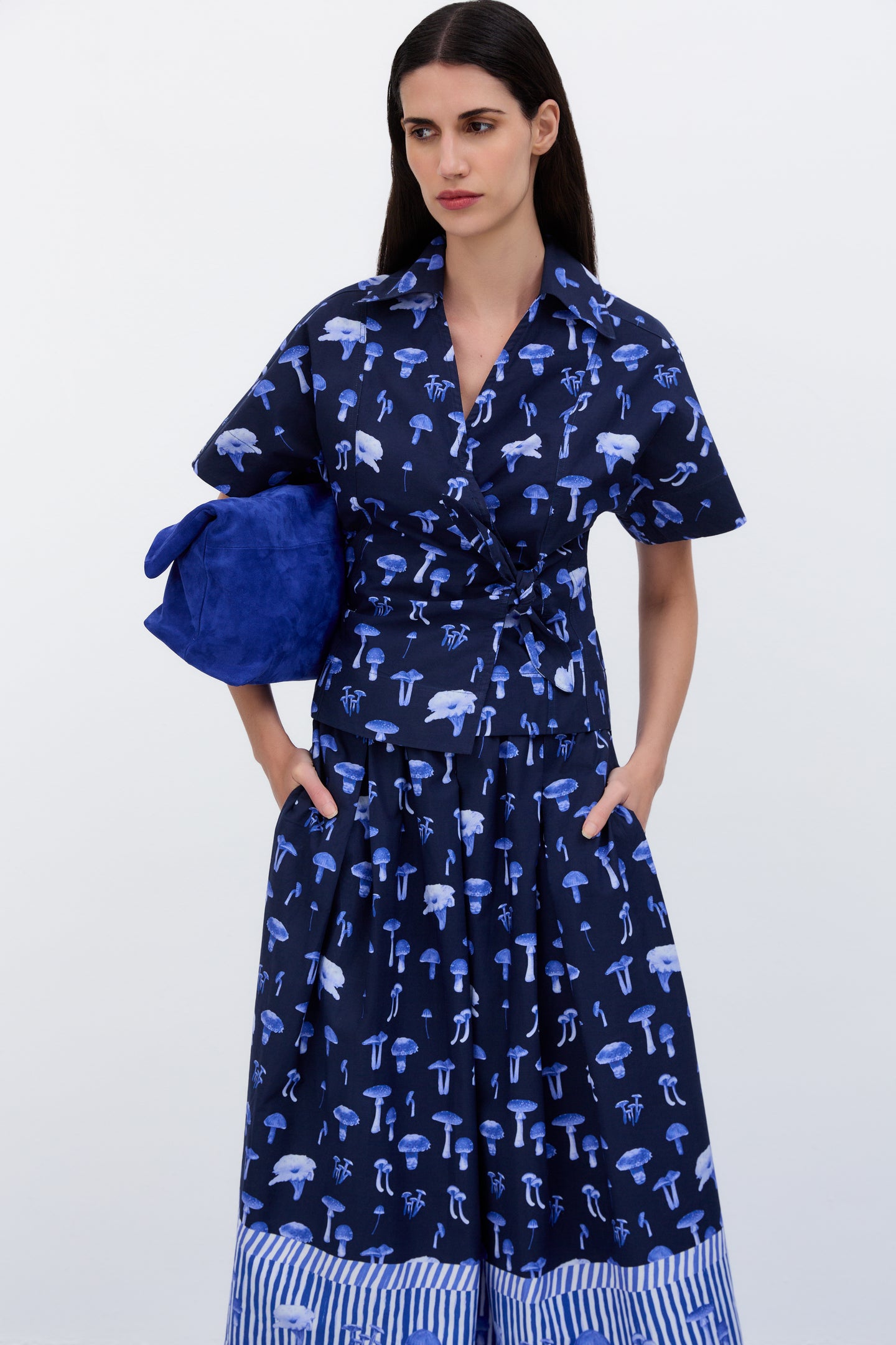 Anne Mushroom Blue Top