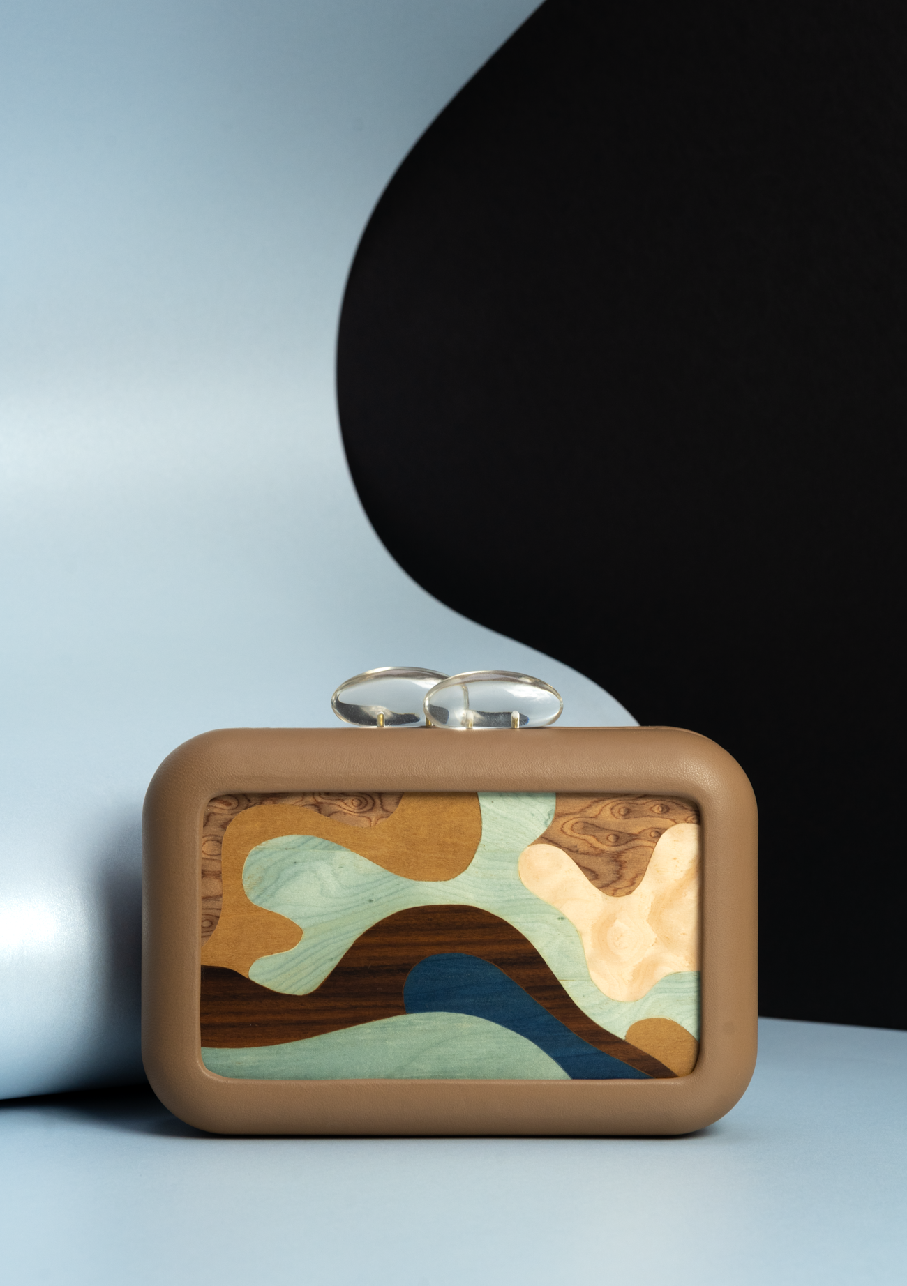 Simetris Organic Taupe Clutch