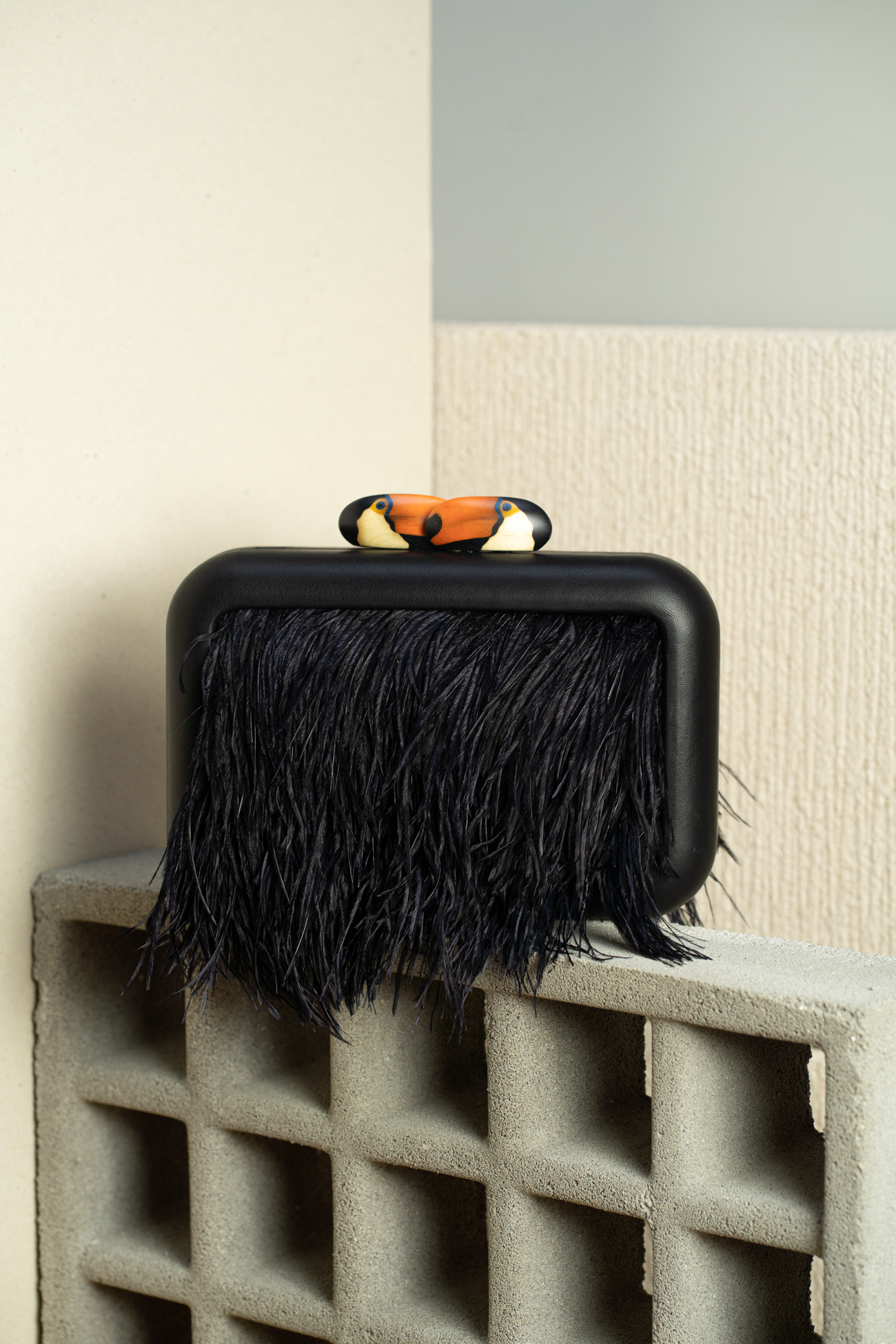 Animalis Tucan Black Clutch