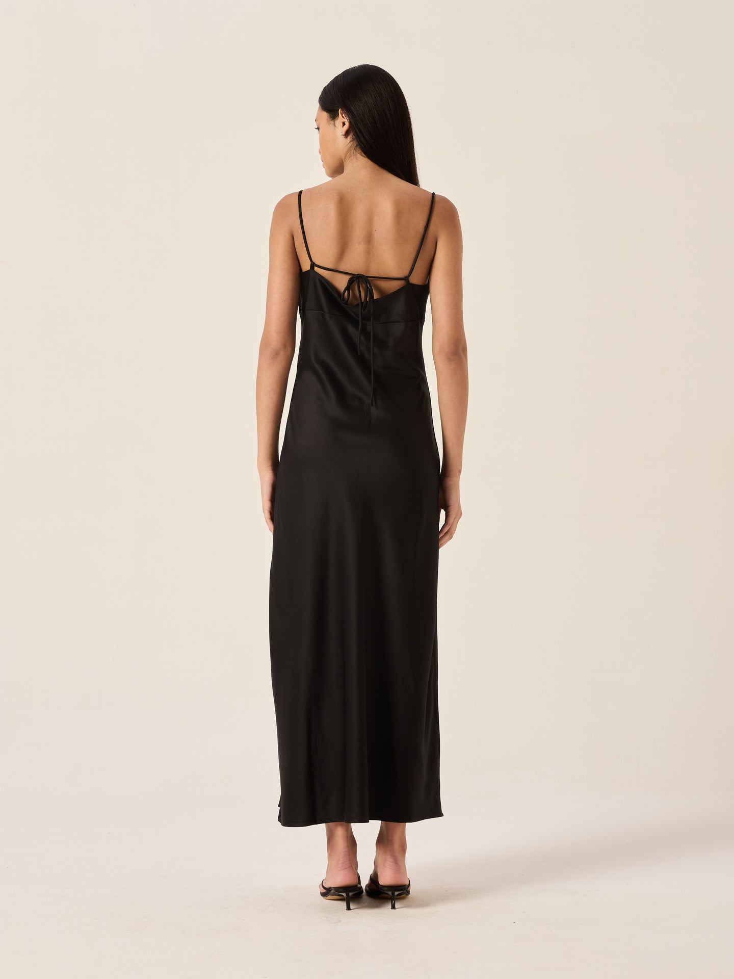 Martina Midi Dress in Black