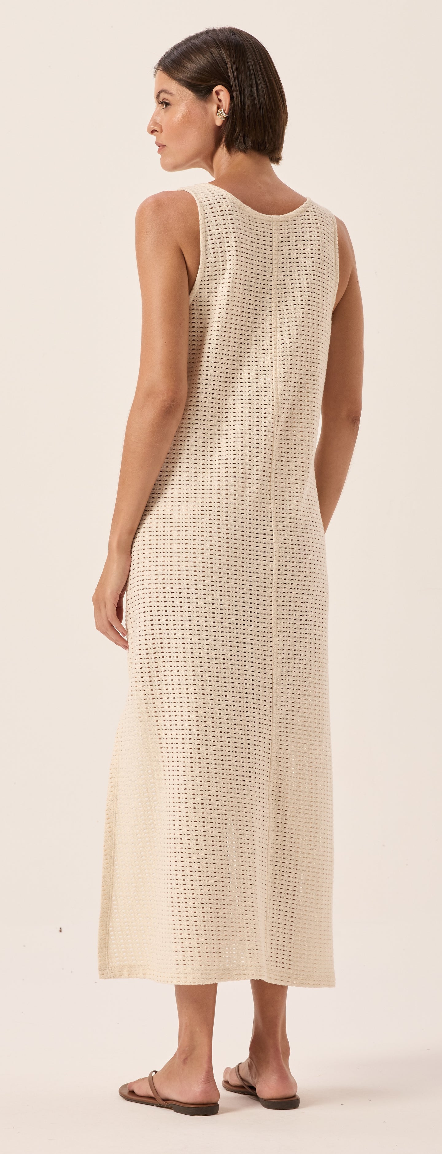 Malu Arena Open-Weave Maxi Dress