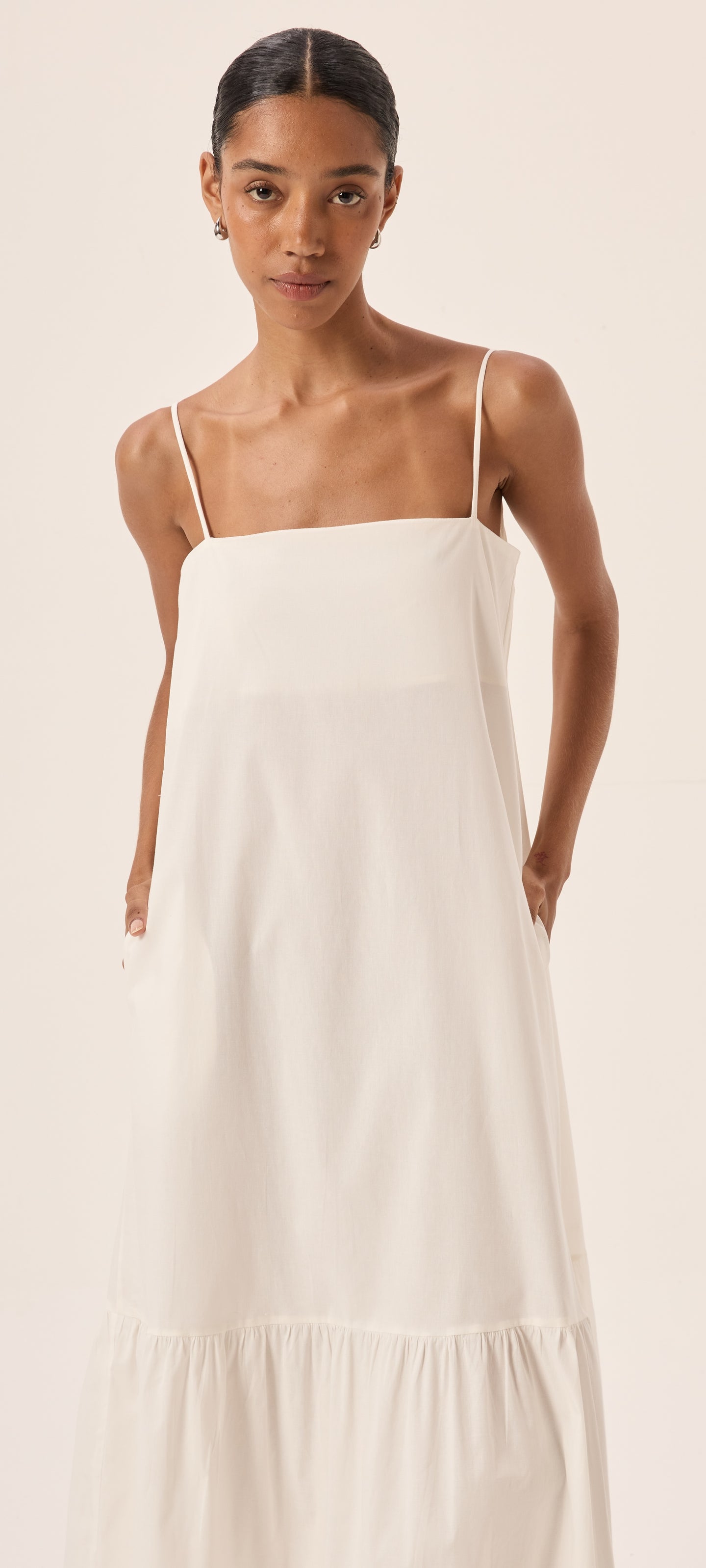 Pippa White Cotton Dress