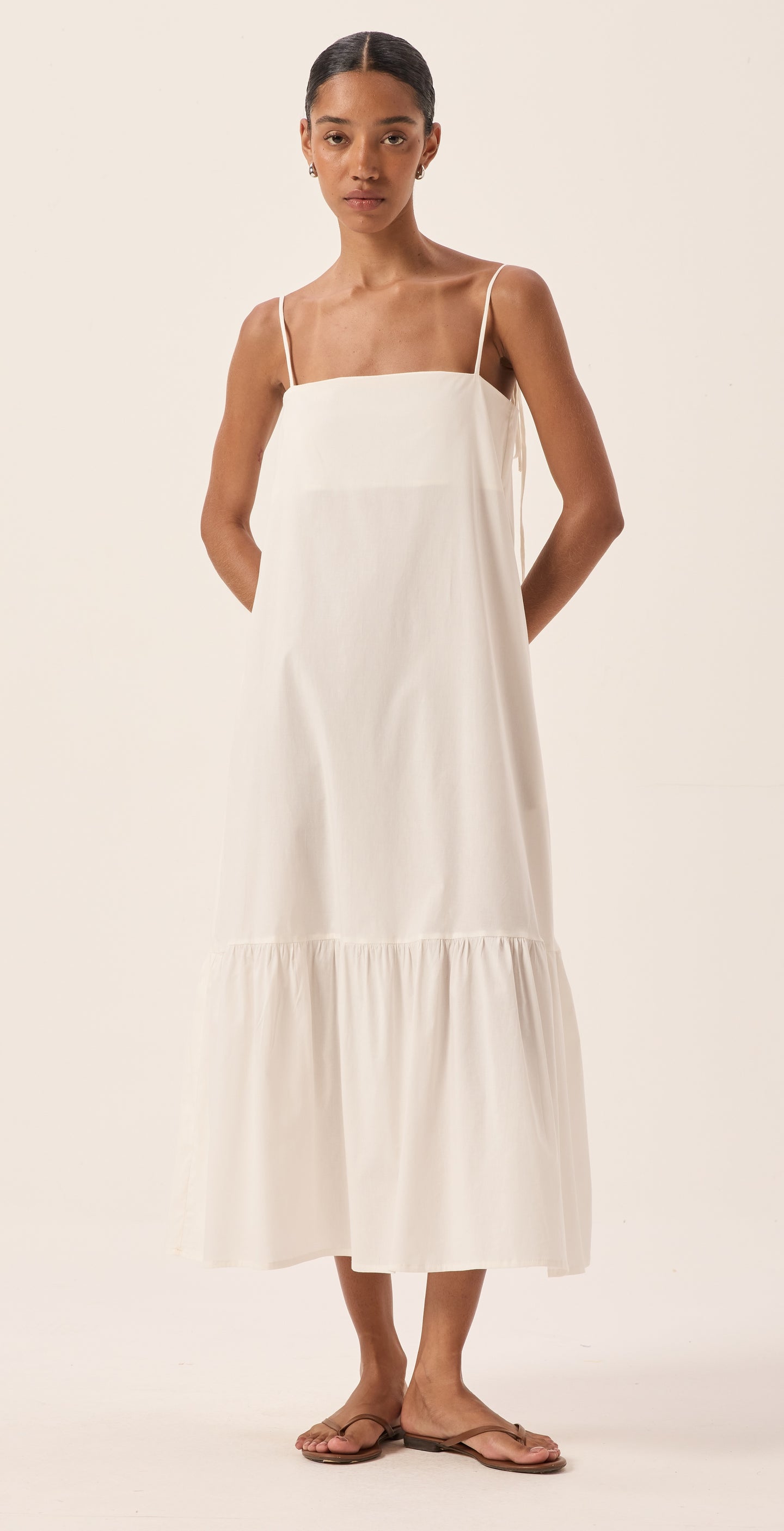 Pippa White Cotton Dress