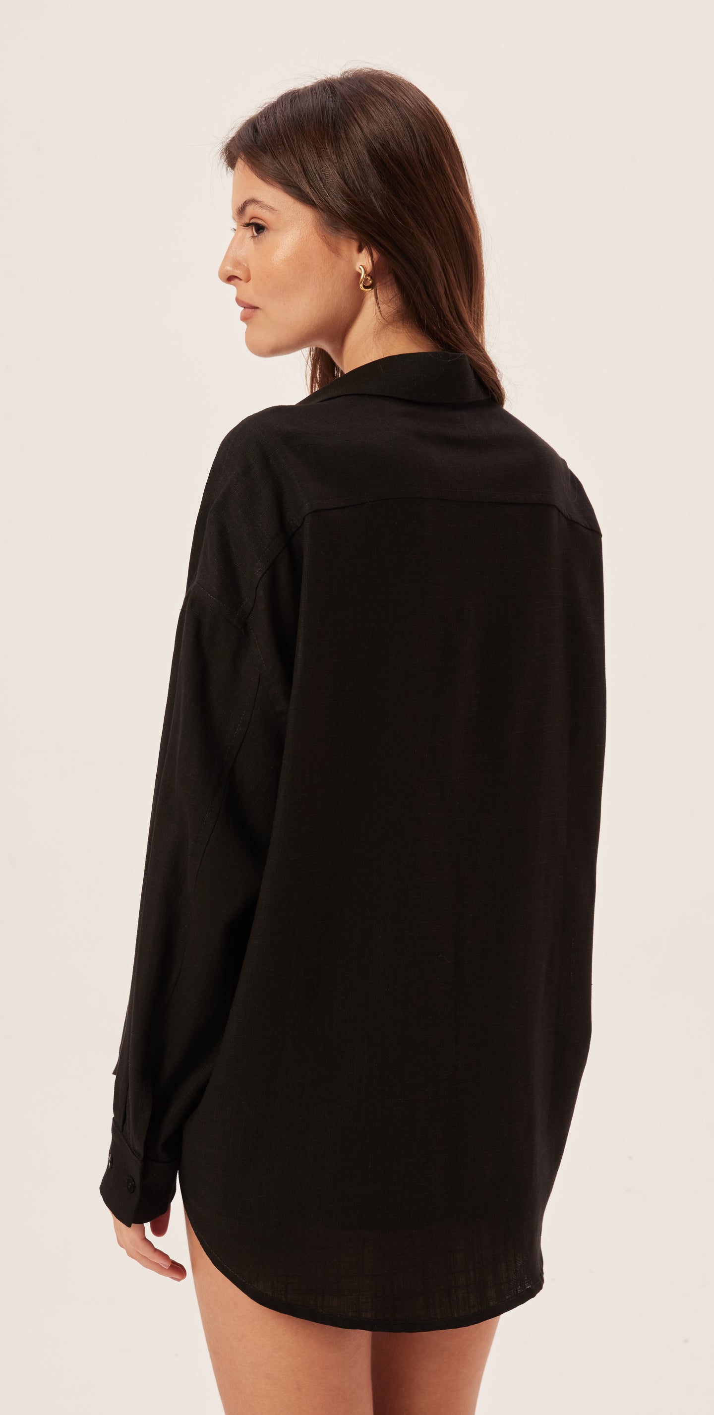 Black Porto Oversized Shirt