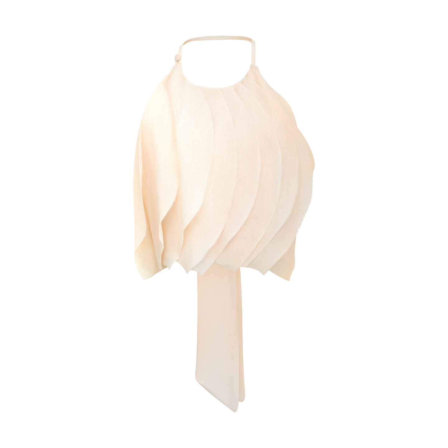 Pote Cream Layered Halter Top