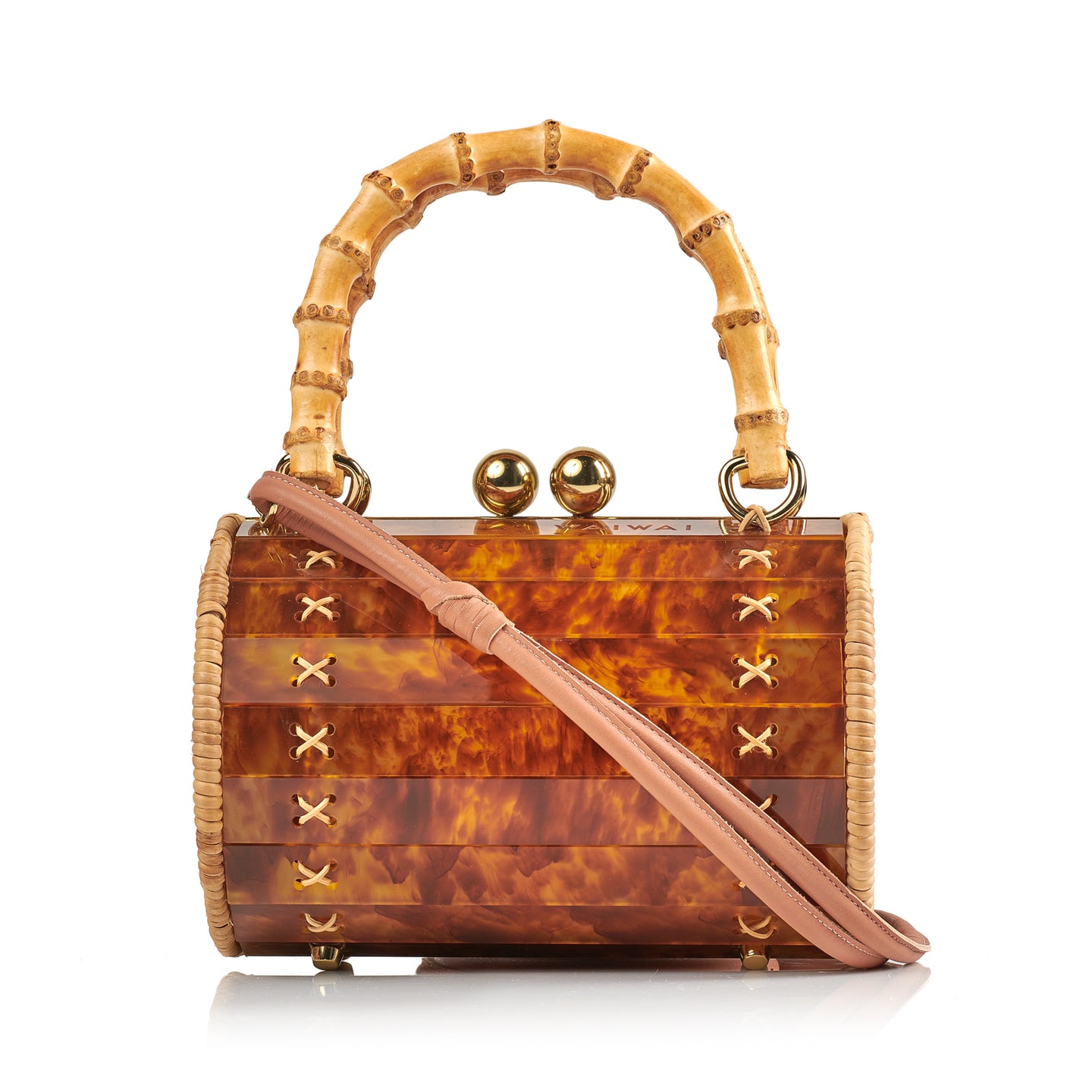 Alix Tortoiseshell Bamboo Bag