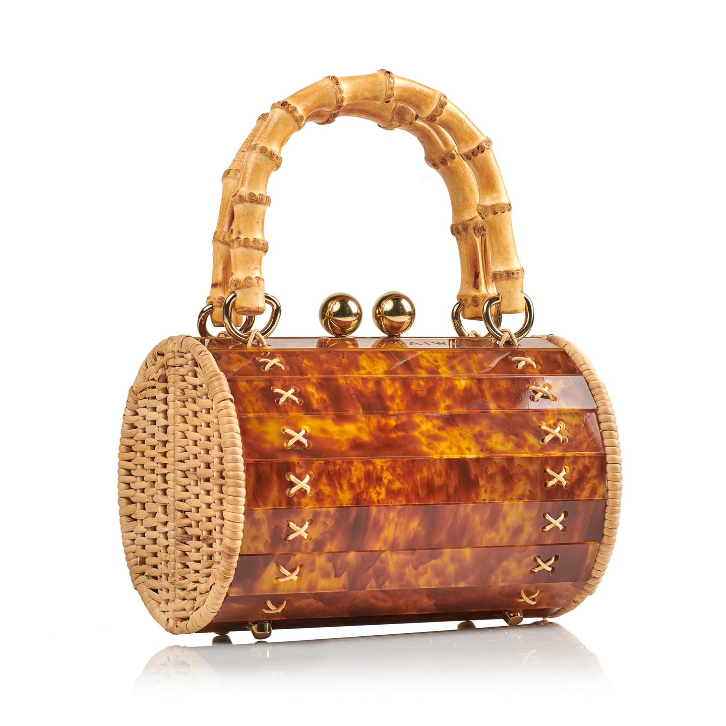 Alix Tortoiseshell Bamboo Bag