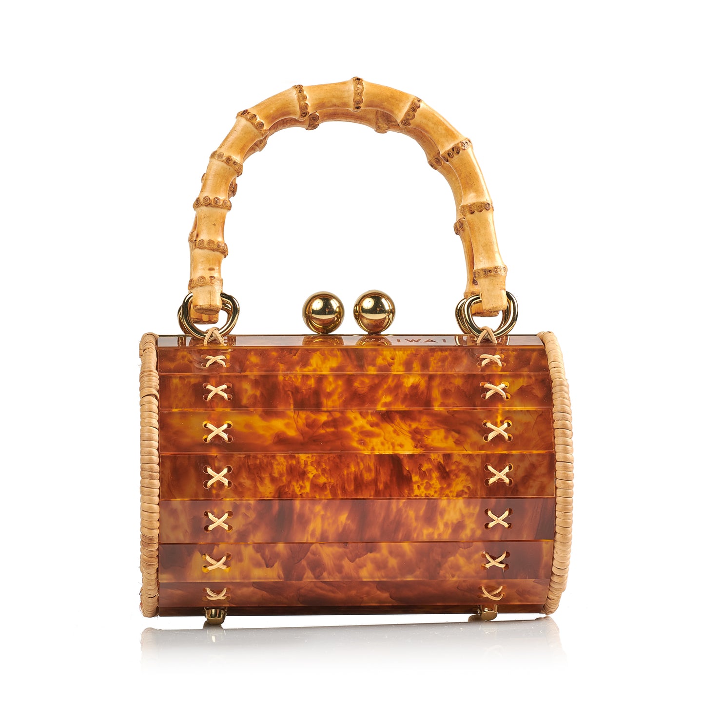Alix Tortoiseshell Bamboo Bag