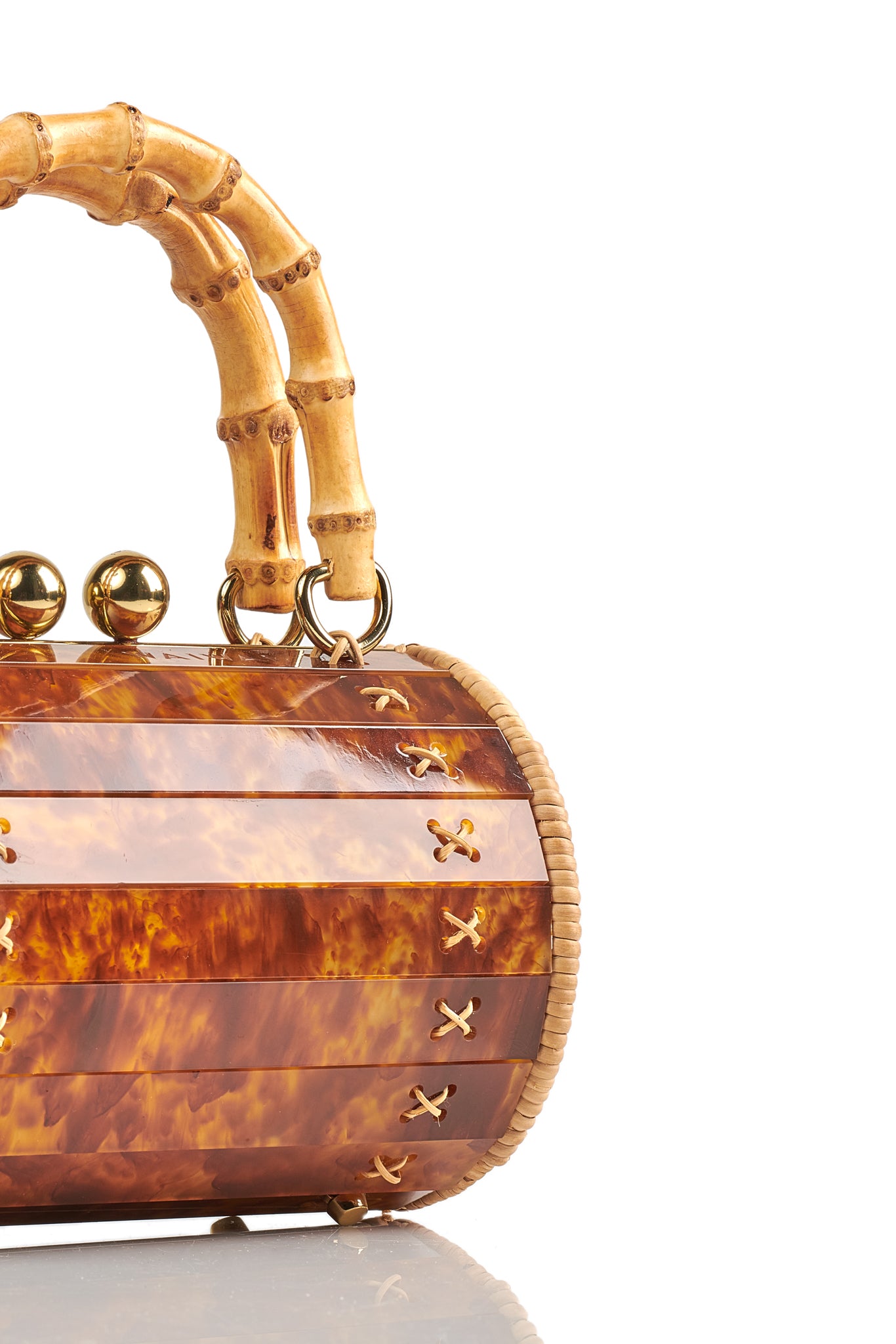 Alix Tortoiseshell Bamboo Bag