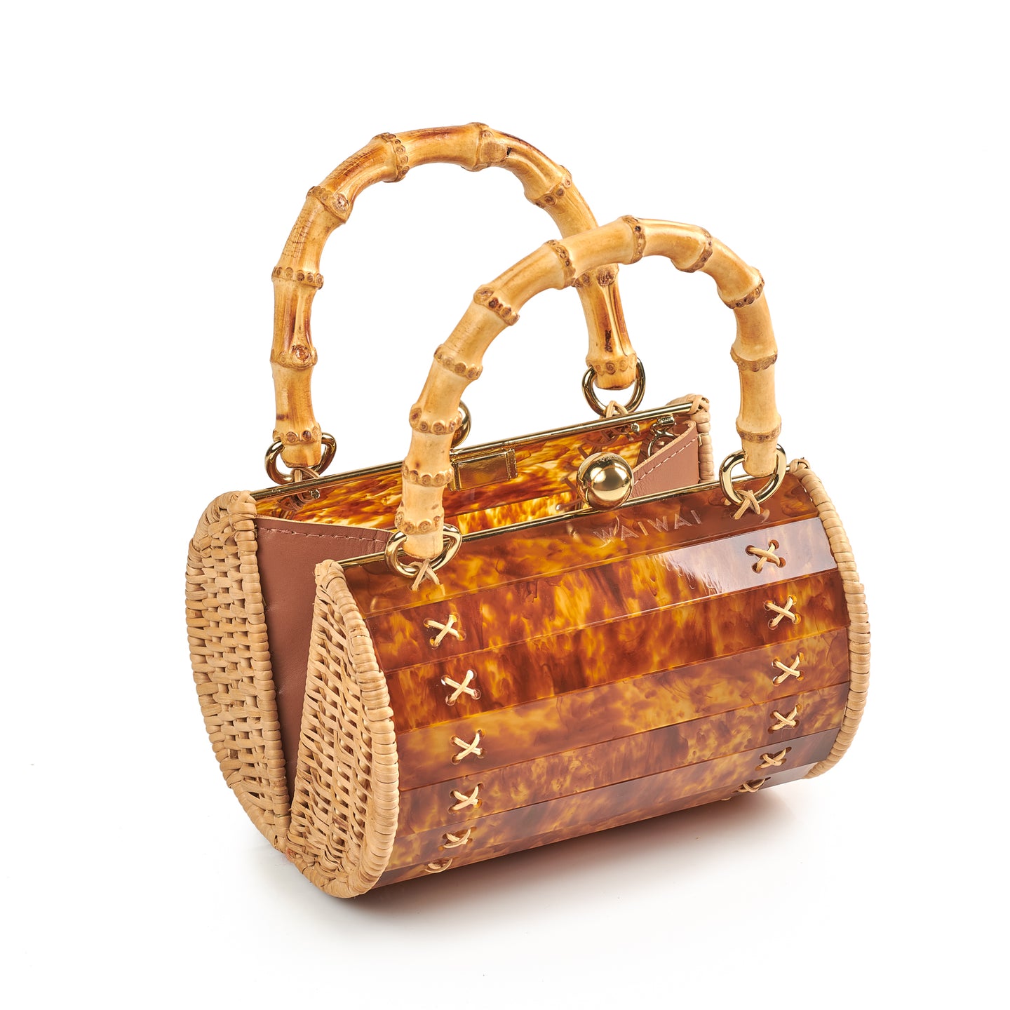 Alix Tortoiseshell Bamboo Bag