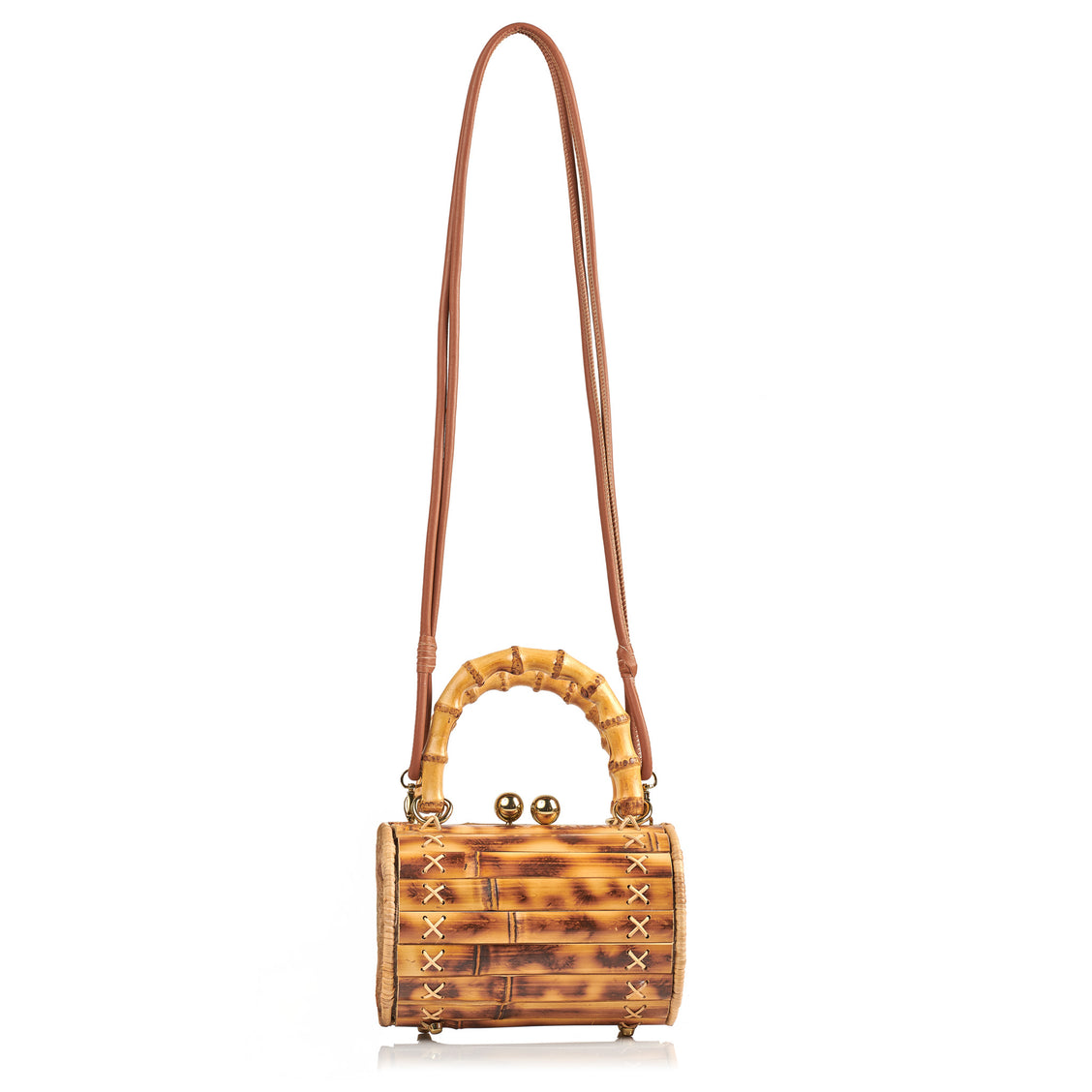 Alix Gold Bamboo Bag
