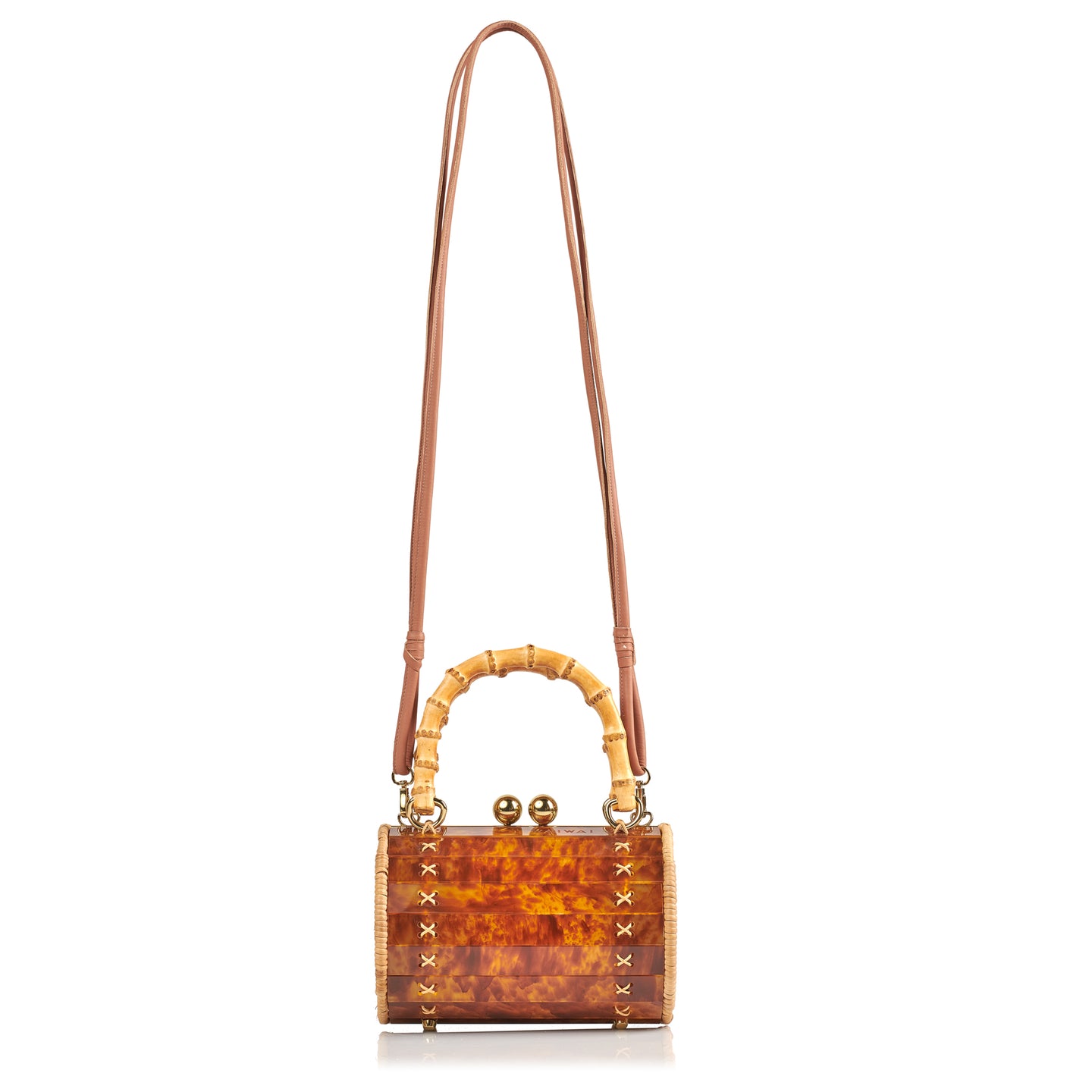 Alix Tortoiseshell Bamboo Bag