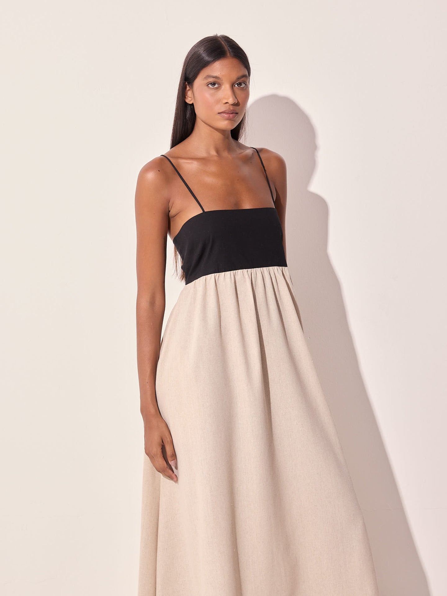 Chiara Duo Natural Linen Dress