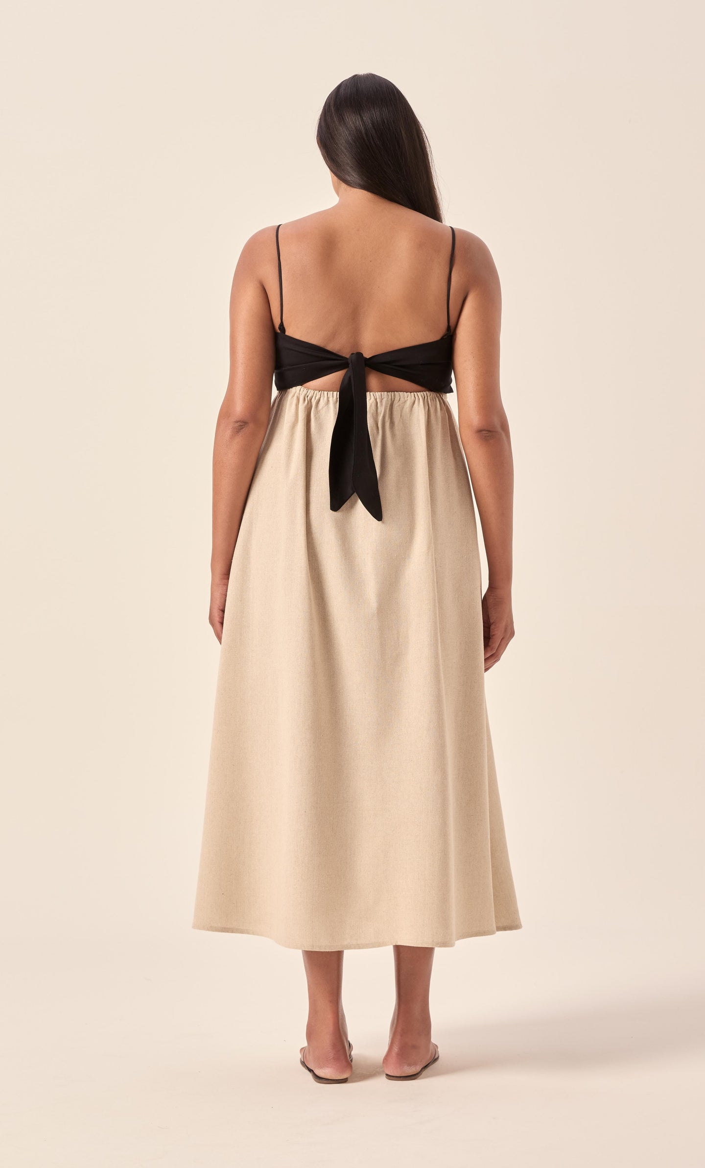 Chiara Duo Natural Linen Dress